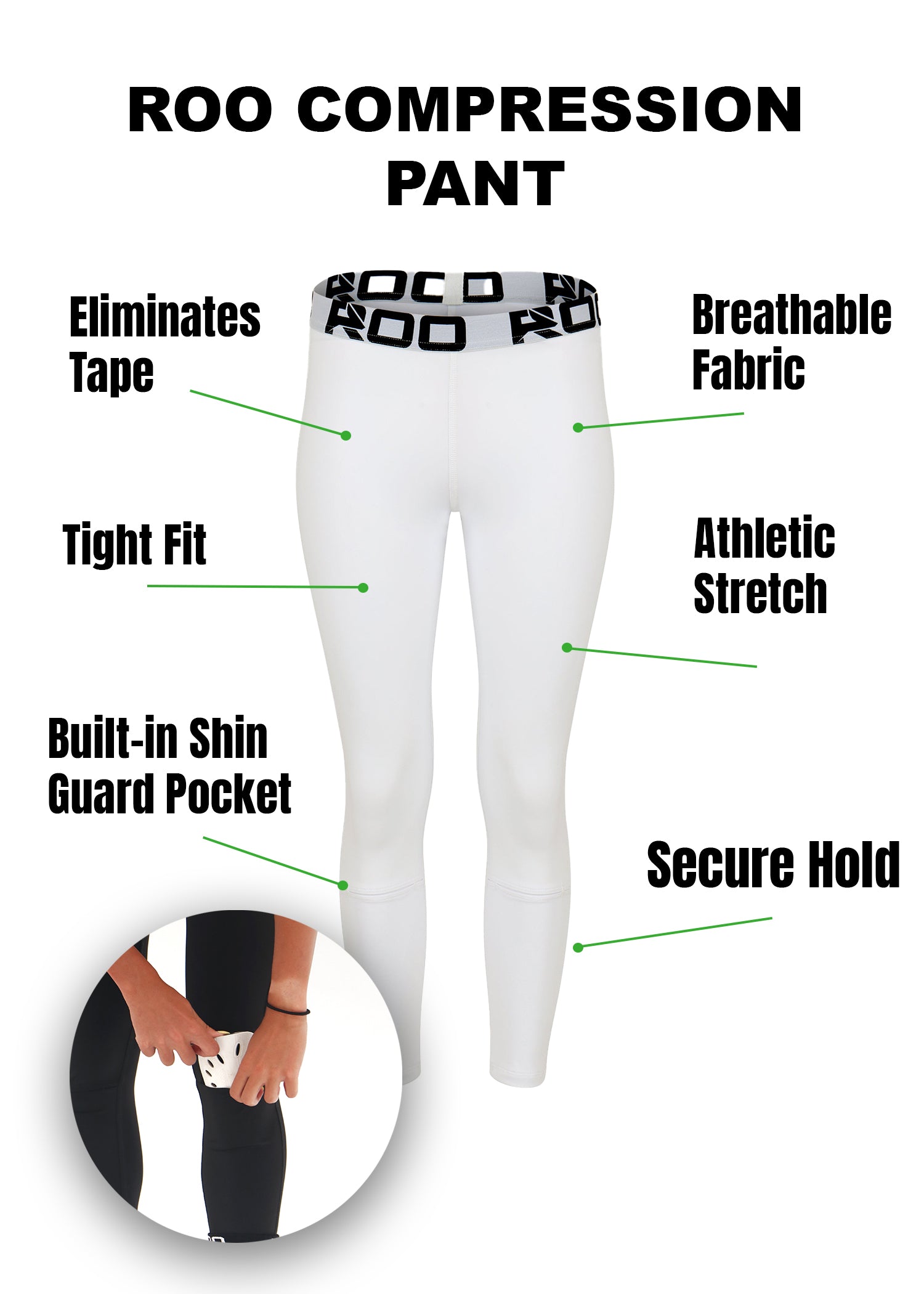 Women's - Shin Guard Compression Pants